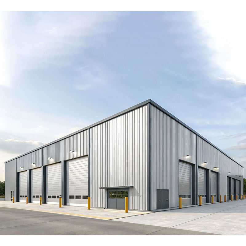 Heavy Duty Fabrication Steel Structure Workshop with Mezzanine Design and High Fire Resistance