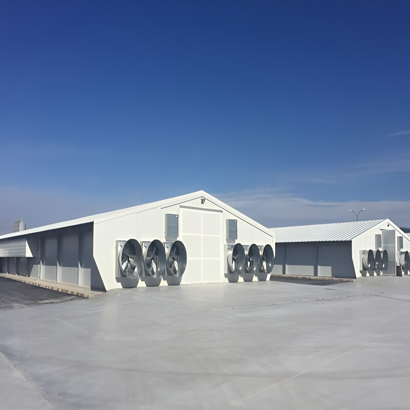 Lightweight Low Cost Steel Frame House , Prefab Steel Frame Farm Building