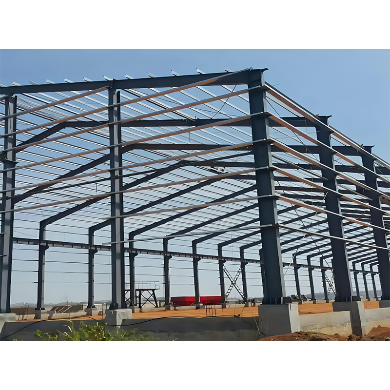 Metal Building Structure Steel Frame Building Construction Customized