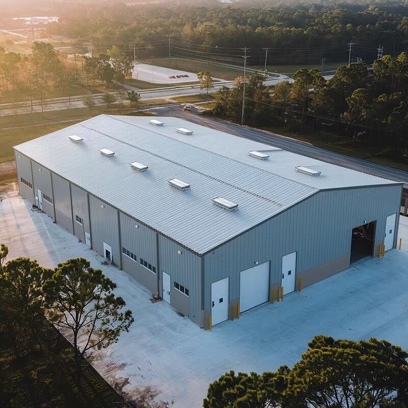 High-Load-Bearing Light-Transmitting Steel Structure Workshop Modular Expandable