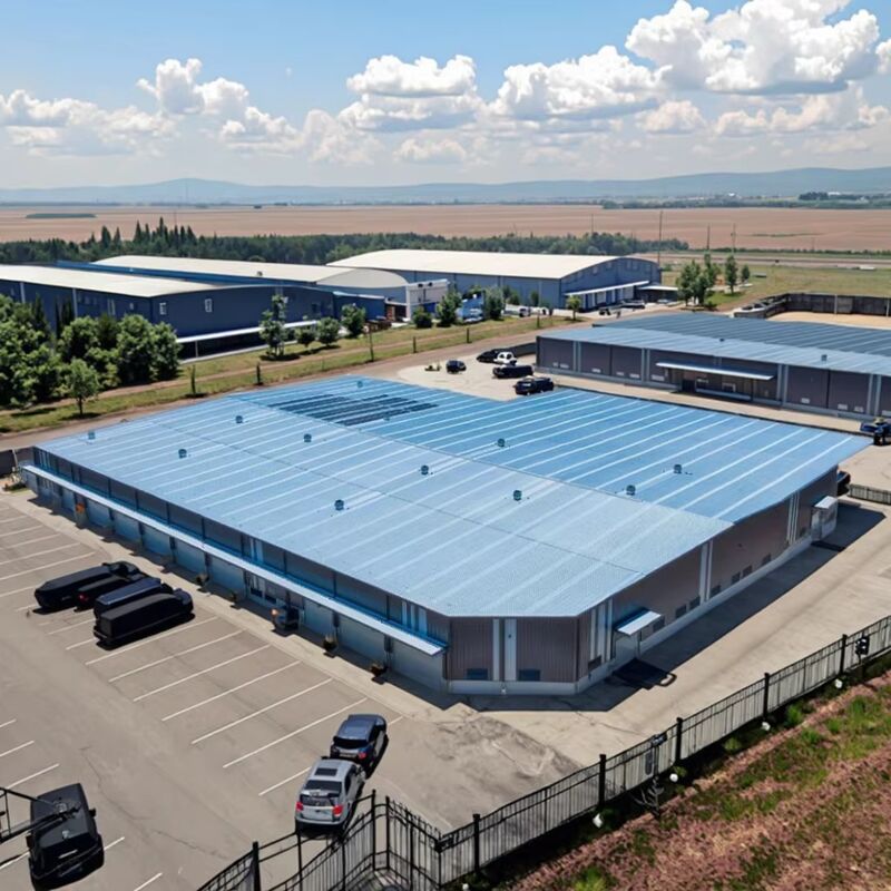 150KM/H Wind Load Resistance Steel Workshop Building Anti Corrosion Paint