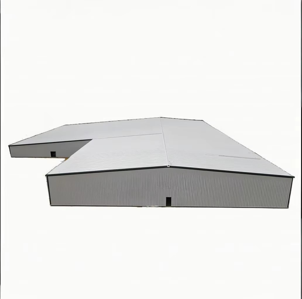 Industrial Prefabricated Steel Frame Building Factory For Poultry Feed Processing / Storage
