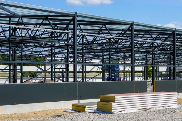 Multi Storey Steel Structure Industrial Warehouse , Prefabricated Steel Structure Factory