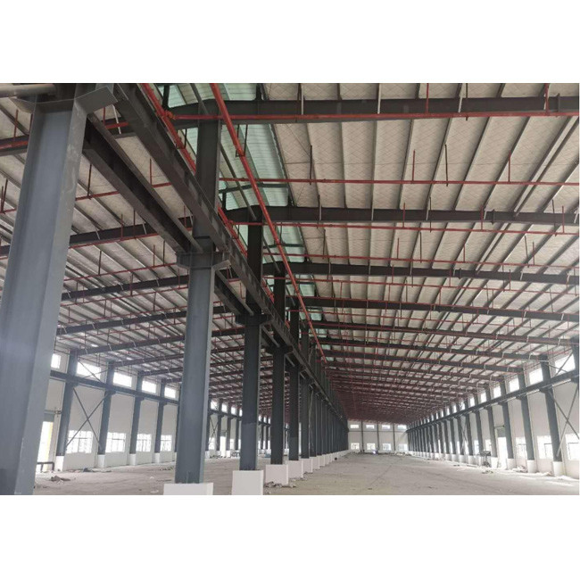 Multi Storey Steel Structure Industrial Warehouse , Prefabricated Steel Structure Factory