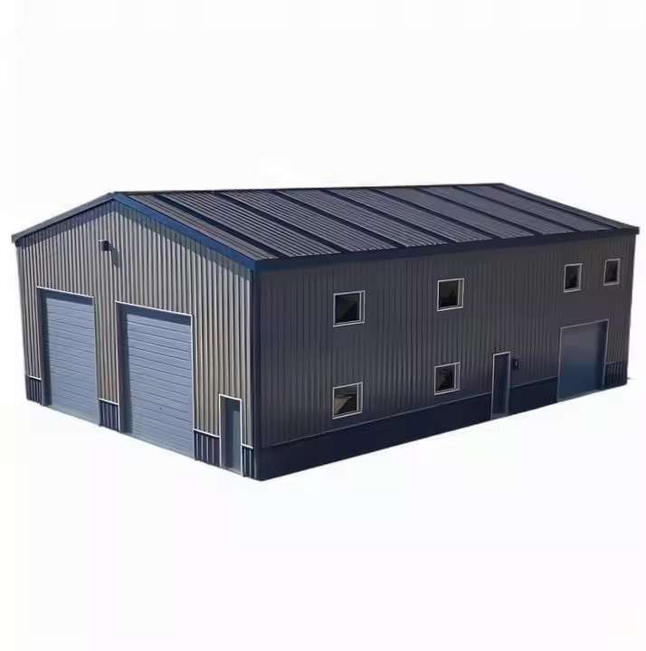 Prefabricated Steel Structures Building Hurricane Proof Large Span Steel Structure Workshop