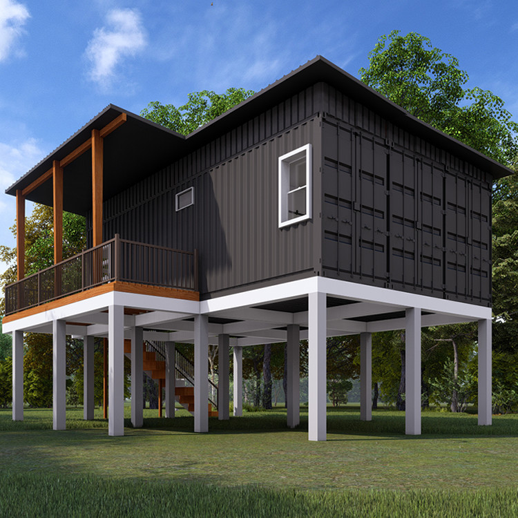 Flat Pack Steel 20ft 40ft Container House Prefab Modular Container Homes For Small Spaces