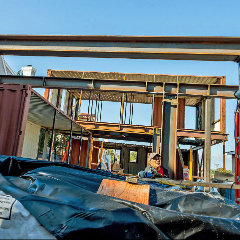 Corrosion Resistant Steel Expandable Container House Foldable Container Homes Prefabricated