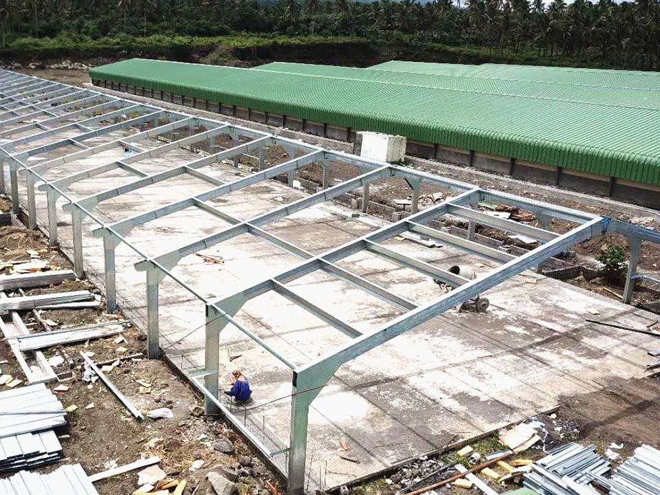 Modern Lightweight Metal Frame Building Poultry Farm Structure