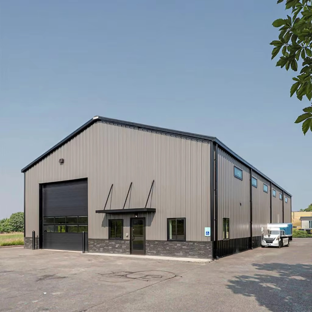 Metal Building Steel Structure Shopping Mall , Strong Industrial Steel Framed Buildings