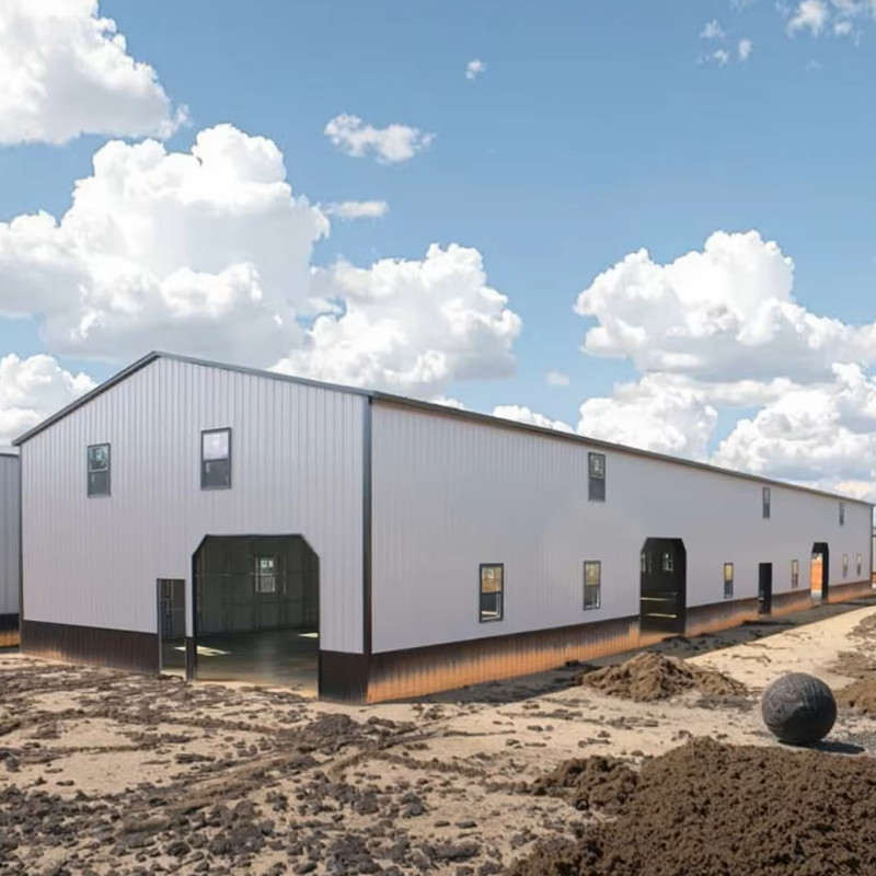 Durable Prefabricated Factory Metal Space Frame Steel Structure Commercial Warehouses