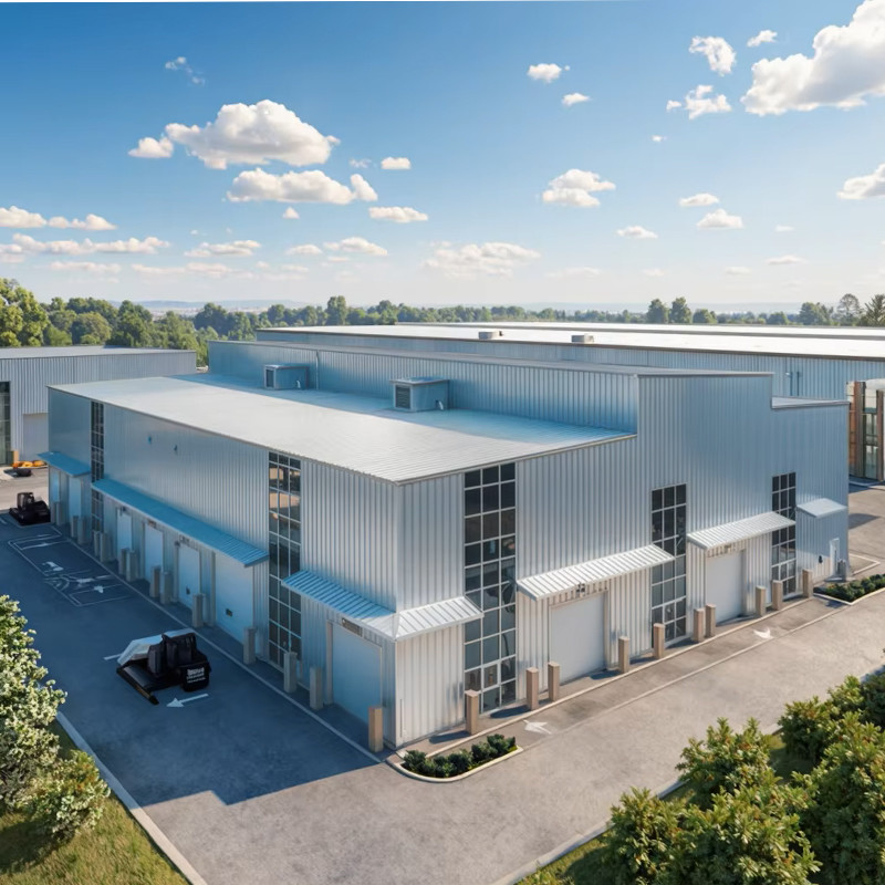 Commercial Large Space Steel Structure Warehouse Prefabricated and Durable Frame Building Economically Priced