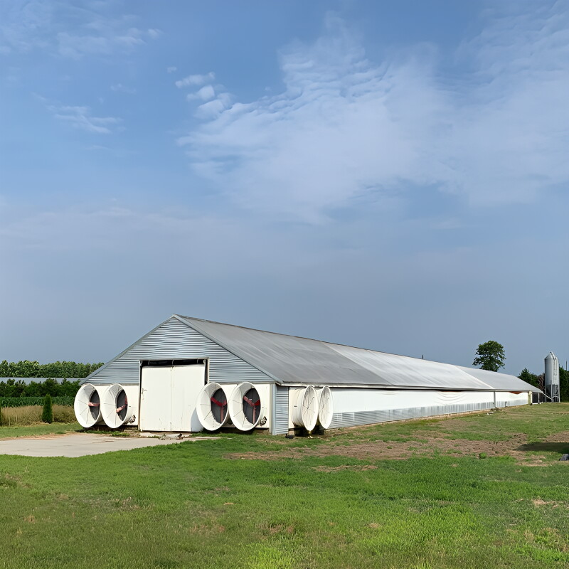 Lightweight Low Cost Steel Frame House , Prefab Steel Frame Farm Building