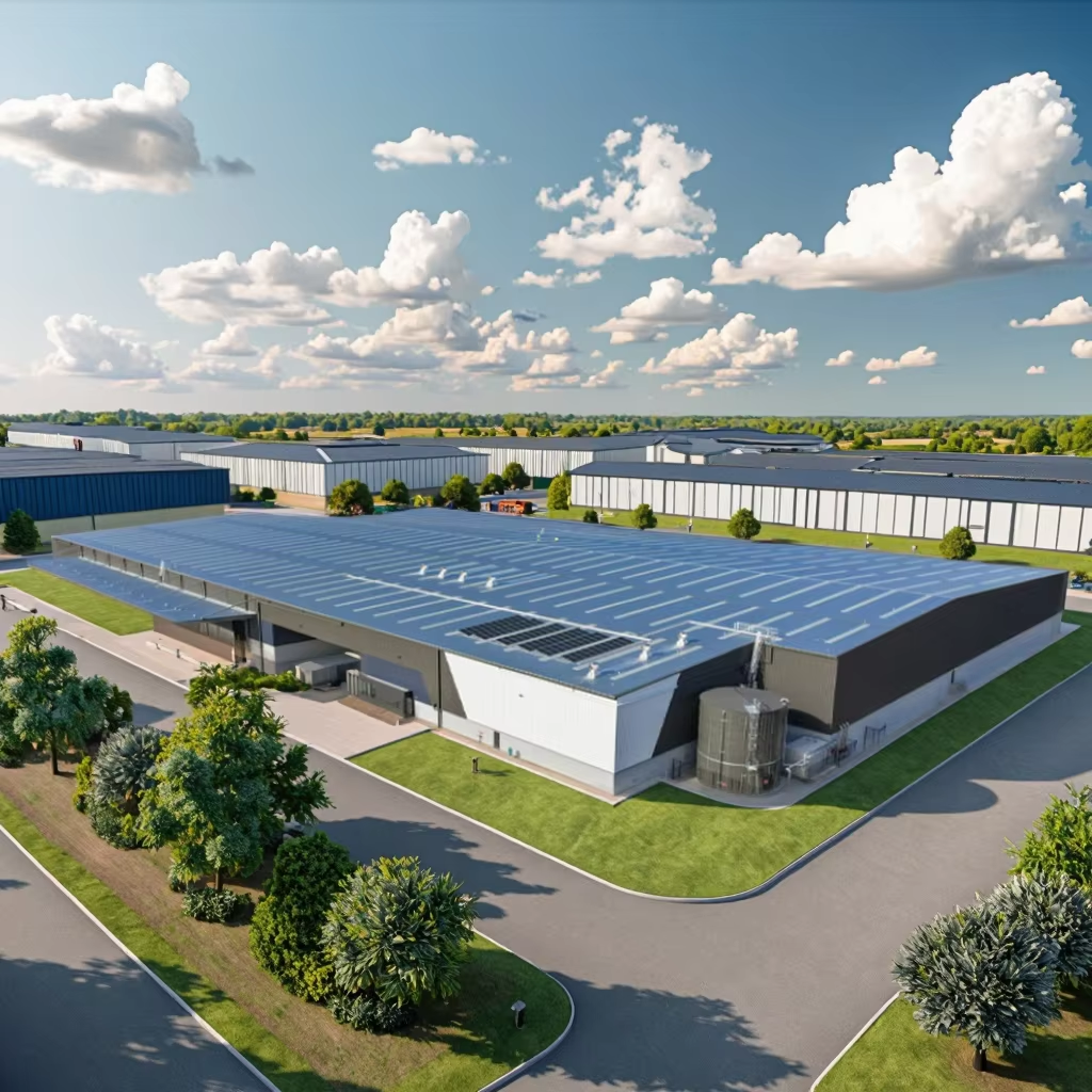 Customized Heavy-Duty Steel Structure Workshop With Sandwich Panel Wall For Industrial Applications