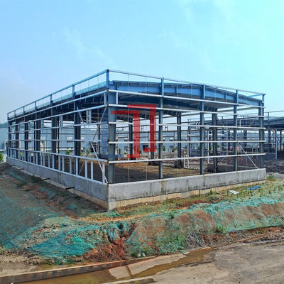Industrial Light Steel Structure Workshop , Prefabricated Metal Buildings Workshop