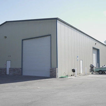Modern Prefab Commercial Buildings , Lightweight Steel Frame Construction Factory