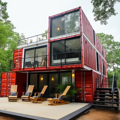Foldable Flat Pack Container House , Office Container House Modular Prefabricated House