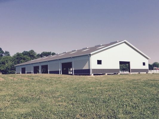 Prefabricated Steel Structure Warehouse For Workshop / Poultry House
